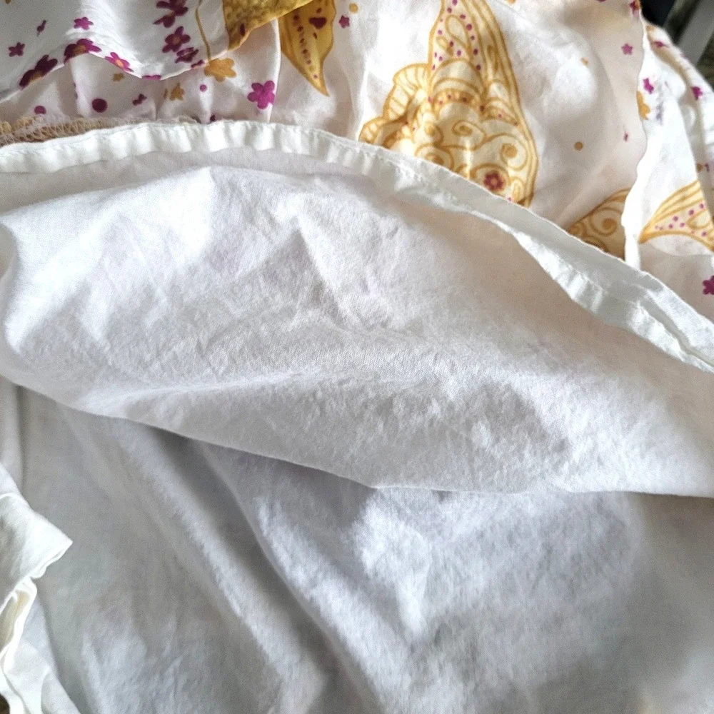 Baby Gap‎ Yellow Butterfly Ruffle Sundress Dress 2T Toddler Girls Lined Summer